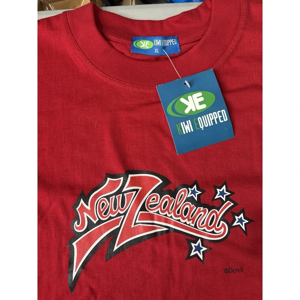 Kiwi Equipped XL New Zealand Red Tshirt NWT